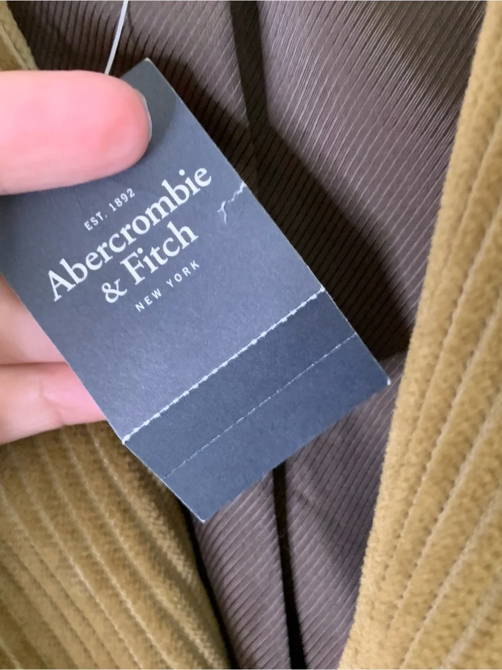 Abercombie & fitch Mens brown corduroy sports jacket M NWT vintage